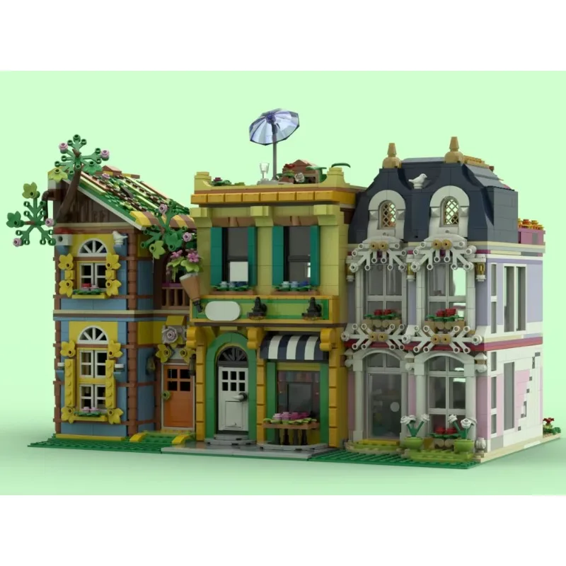 1003 шт. MOC Bloom Shop модульная город друзья вид на улицу модель строительный блок Diy креативная сборка развивающие кирпичи игрушки подарок
1003 шт. MOC Bloom Shop модульная город друзья вид на улицу модель строительный блок Diy креативная сборка развивающие кирпичи игрушки подарок