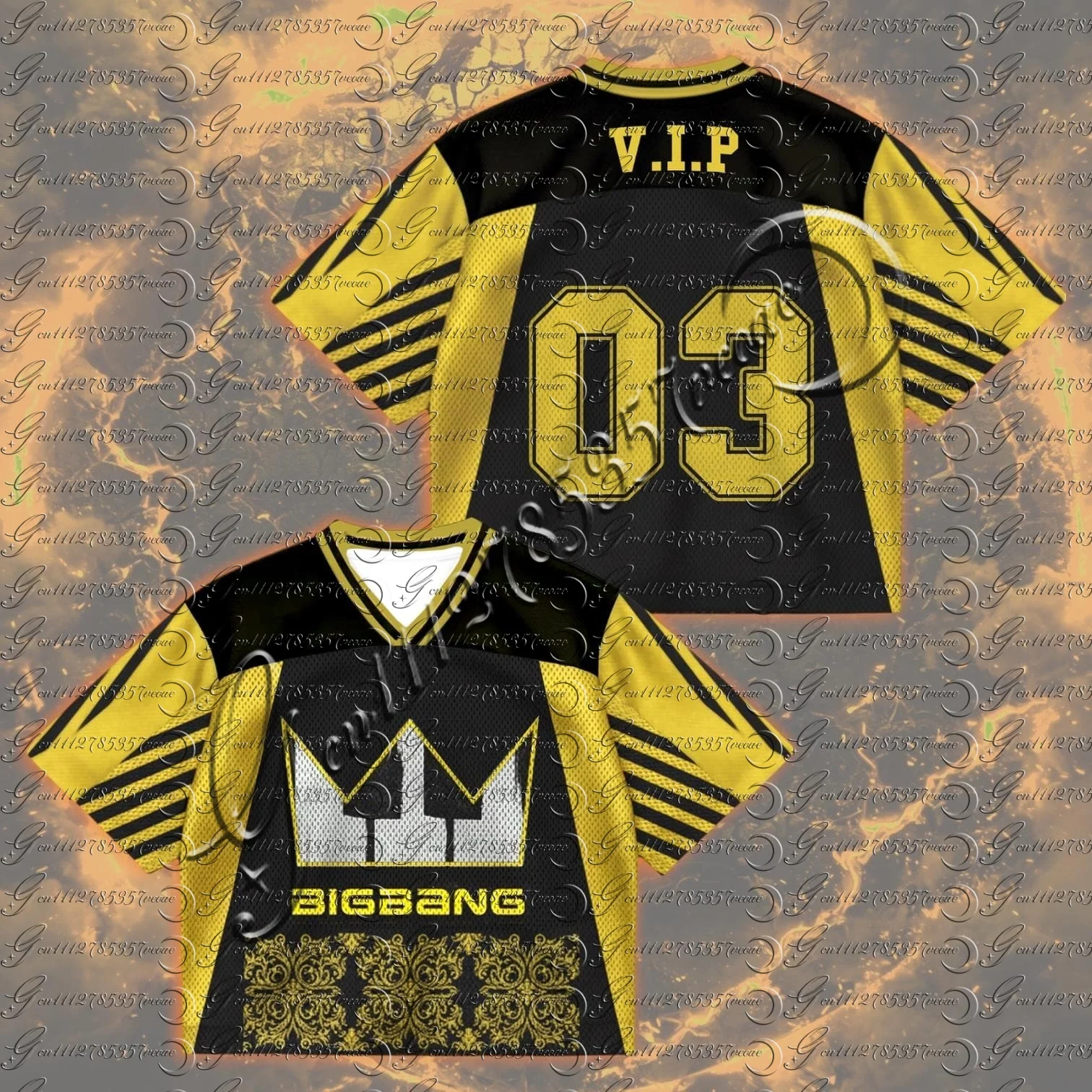 BIGBANG Kpop Retro Mesh Jersey Unisex Oversized V-Neck Short Sleeve Shirt Y2K Streetwear Casual Fan Gift FamilyMatching
BIGBANG Kpop Retro Mesh Jersey Unisex Oversized V-Neck Short Sleeve Shirt Y2K Streetwear Casual Fan Gift FamilyMatching