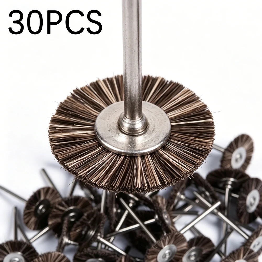 30Pcs Dental Horse Hair Brush Polisher for Low Speed Handpiece Rotary Tool Set
30Pcs Dental Horse Hair Brush Polisher for Low Speed Handpiece Rotary Tool Set