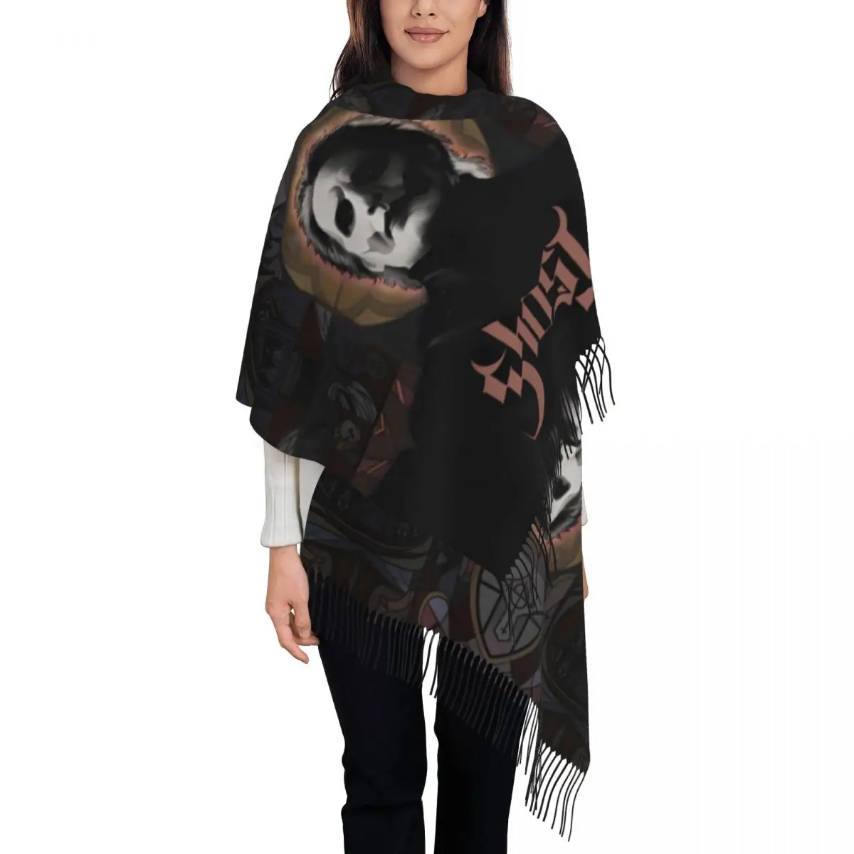 Ghost Band Shawl Wraps for Women Winter Long Soft Scarf Swedish Rock Band Halloween Pashminas Shawl Scarves
Ghost Band Shawl Wraps for Women Winter Long Soft Scarf Swedish Rock Band Halloween Pashminas Shawl Scarves