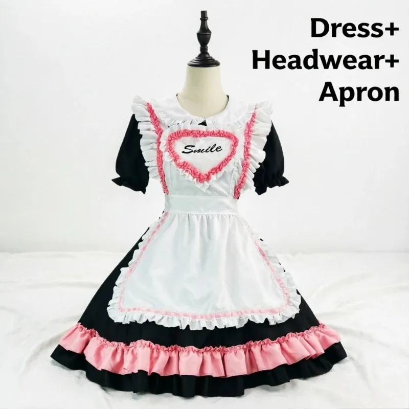 Sweet Pure Maid Dress S-5XL, Japanese Kawaii Lolita Cosplay Costume, Anime Uniform w/ Apron & Bow, Women Fancy Dress for Party
Sweet Pure Maid Dress S-5XL, Japanese Kawaii Lolita Cosplay Costume, Anime Uniform w/ Apron & Bow, Women Fancy Dress for Party