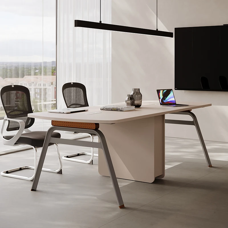 Office furniture Conference table Small long table 6-8 Oval Office negotiating table and chair combination Simple conference roo
Office furniture Conference table Small long table 6-8 Oval Office negotiating table and chair combination Simple conference roo