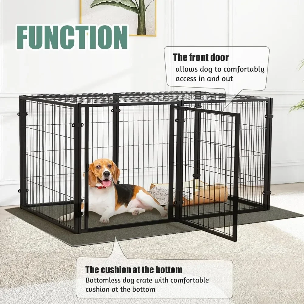 Dog Crate – Metal Kennel for Medium and Small Dogs, Safe Indoor & Outdoor XL Big Puppy Cage with Comfort Mat, Pet Playpen Yard
Dog Crate – Metal Kennel for Medium and Small Dogs, Safe Indoor & Outdoor XL Big Puppy Cage with Comfort Mat, Pet Playpen Yard