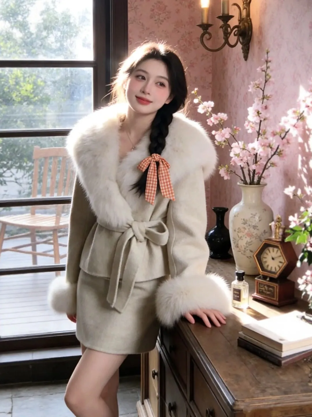 Korean Style Gentle High-End Woolen Coat And Half Skirt Two-Piece Set Elegant Complete OOTD Spring 2026 Fashion Ensemble
Korean Style Gentle High-End Woolen Coat And Half Skirt Two-Piece Set Elegant Complete OOTD Spring 2026 Fashion Ensemble
