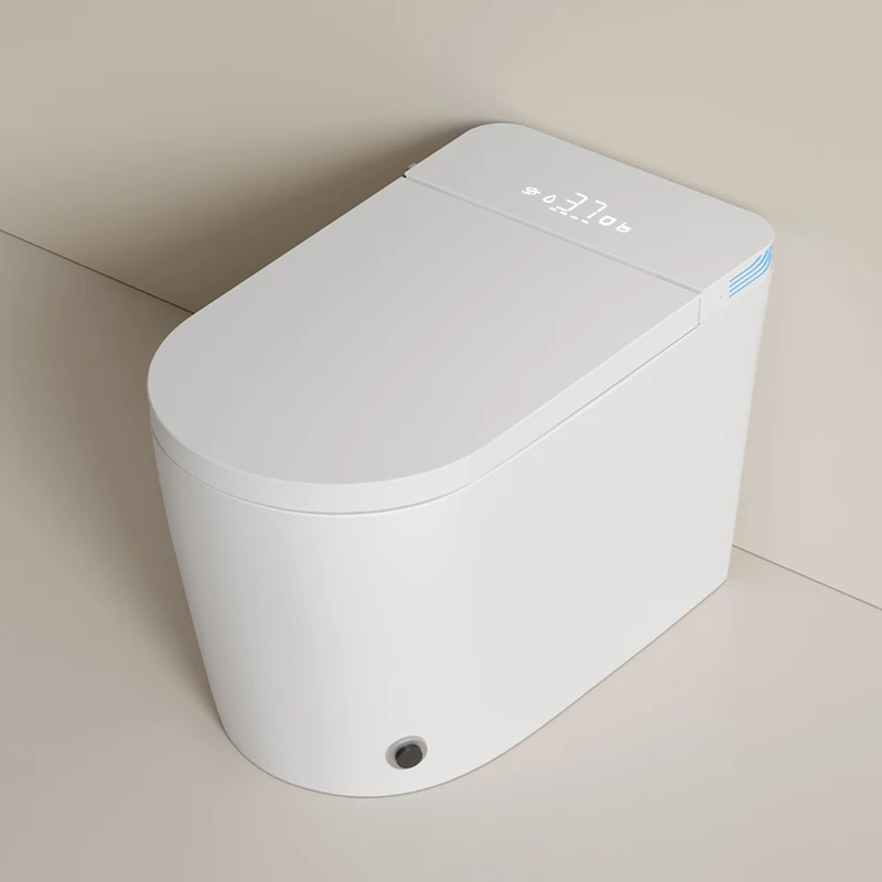Electronic Ceramic WC Intelligent Toilet Foot Flush Sensor One Piece Automatic Smart Elongated S-trap Heated Seat Bathroom
Electronic Ceramic WC Intelligent Toilet Foot Flush Sensor One Piece Automatic Smart Elongated S-trap Heated Seat Bathroom