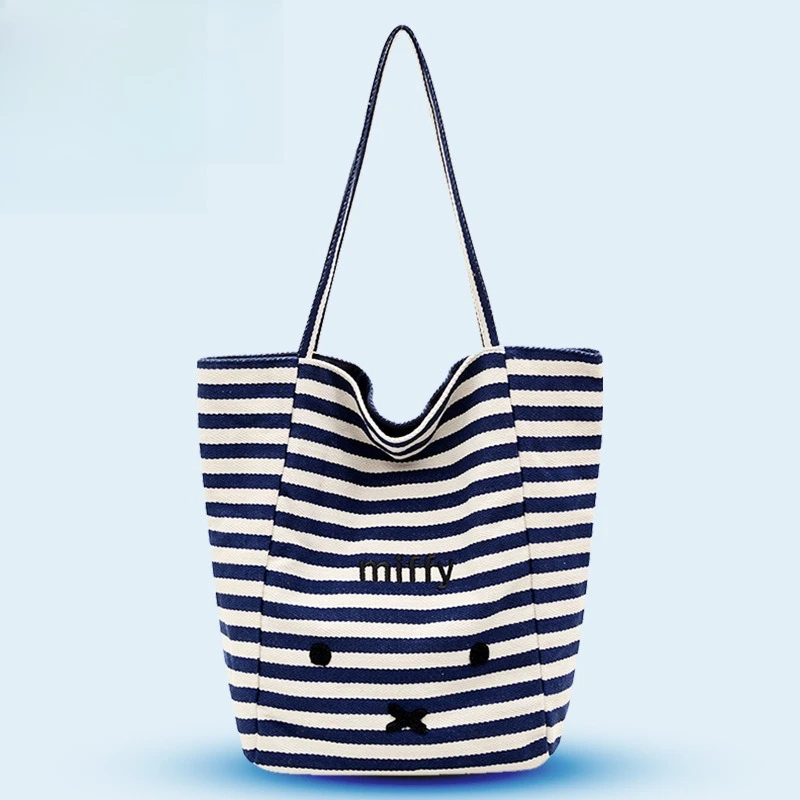 Cute Miffy Series Shoulder Bag Kawaii Creativity Cartoon Fashionable Personality Large Capacity Double Sided Striped Canvas Bag
Cute Miffy Series Shoulder Bag Kawaii Creativity Cartoon Fashionable Personality Large Capacity Double Sided Striped Canvas Bag