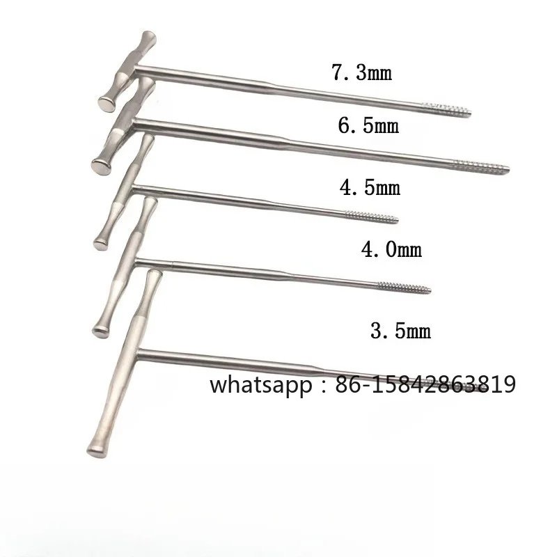 Orthopedic Surgical Instrument Tool, Stainless Steel T-shaped Solid, Hollow Tap
Orthopedic Surgical Instrument Tool, Stainless Steel T-shaped Solid, Hollow Tap