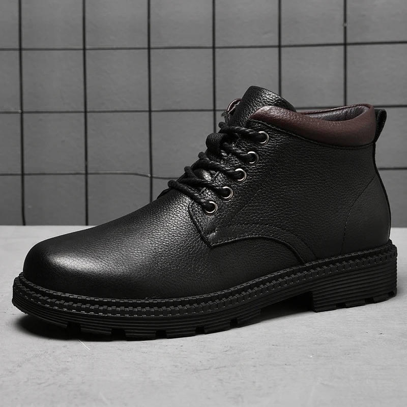 Winter Fur Warm trend Boots Thick Sole Lace Up Top Layer Leather Designer Men Boots Nubuck Leather Boots Luxury Casual Shoes
Winter Fur Warm trend Boots Thick Sole Lace Up Top Layer Leather Designer Men Boots Nubuck Leather Boots Luxury Casual Shoes