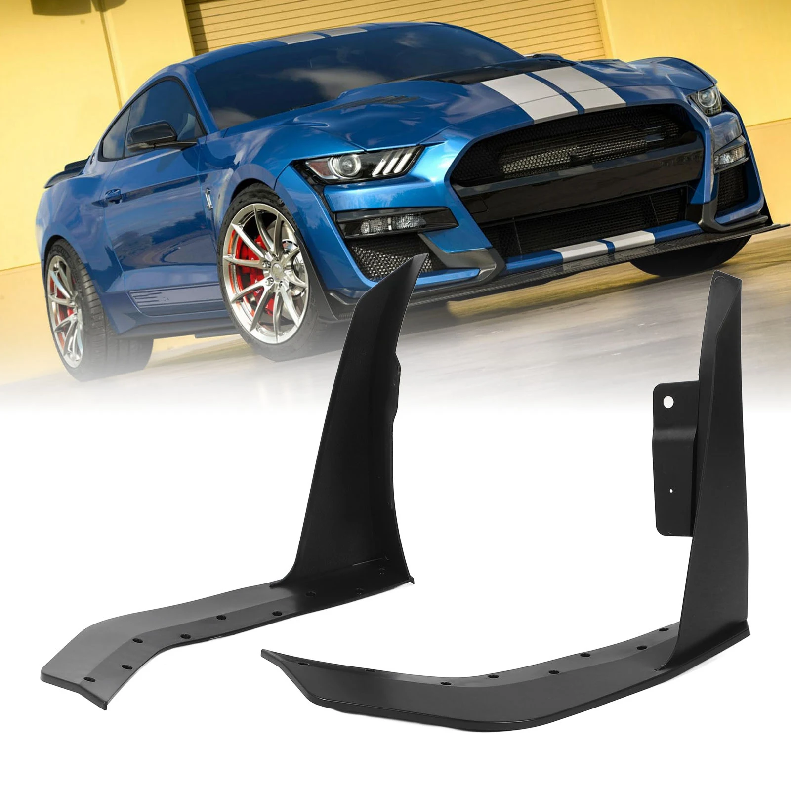 1 Pair Front Bumper Corner Spoiler Black Front Chin Spoiler for Ford Mustang Modified Car Exterior Bumper Accessory
1 Pair Front Bumper Corner Spoiler Black Front Chin Spoiler for Ford Mustang Modified Car Exterior Bumper Accessory