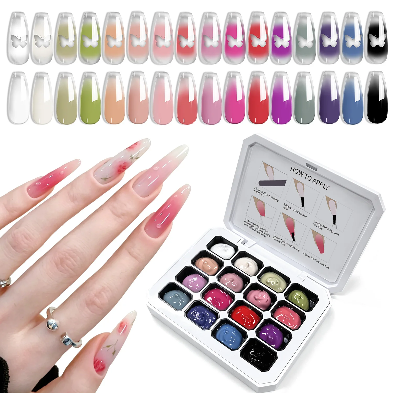 4 In 1 Pat Painting Gel Nail 16Colors Semi Permanent Soak Off UV LED Nails DIY Gel Used For Gradient Stamping Pattern Manicure
4 In 1 Pat Painting Gel Nail 16Colors Semi Permanent Soak Off UV LED Nails DIY Gel Used For Gradient Stamping Pattern Manicure