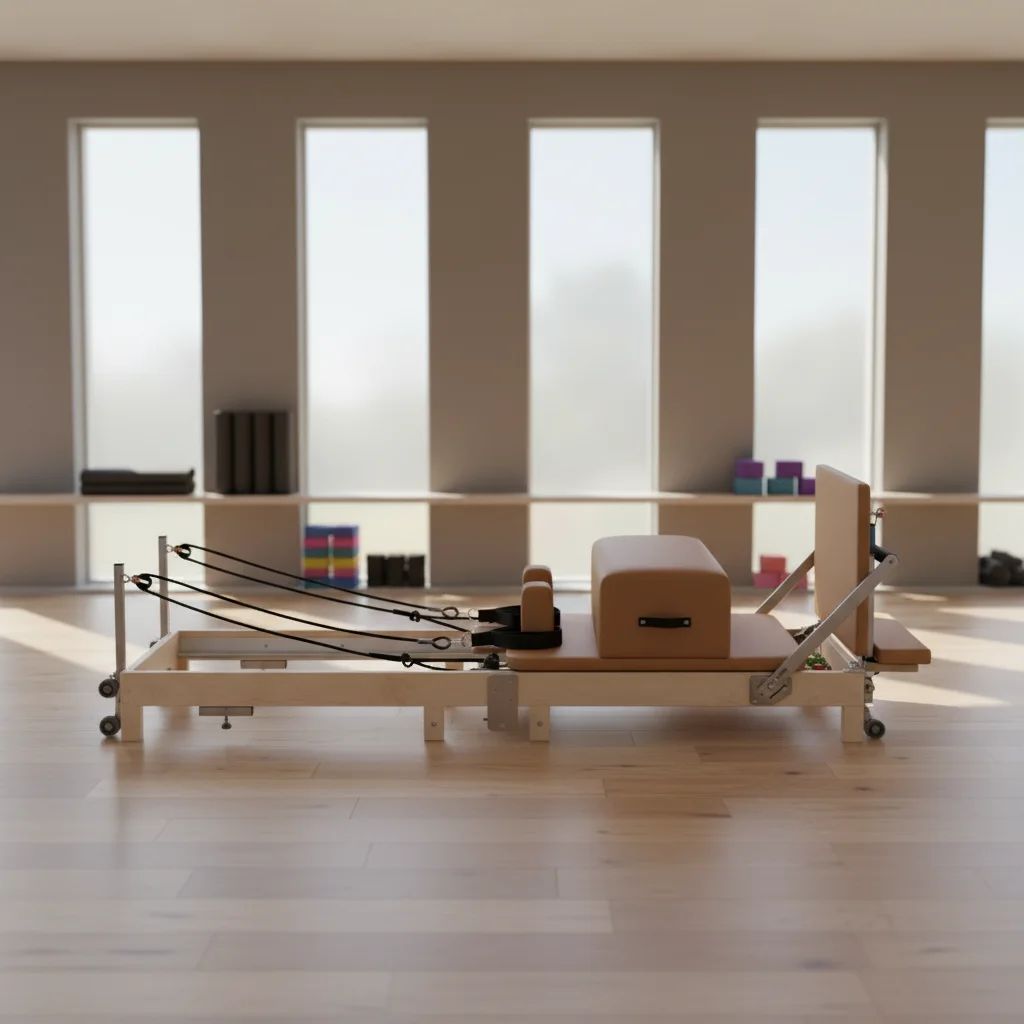 CE Certified Foldable Solid Maple Pilates Reformer for Home & Studio
CE Certified Foldable Solid Maple Pilates Reformer for Home & Studio