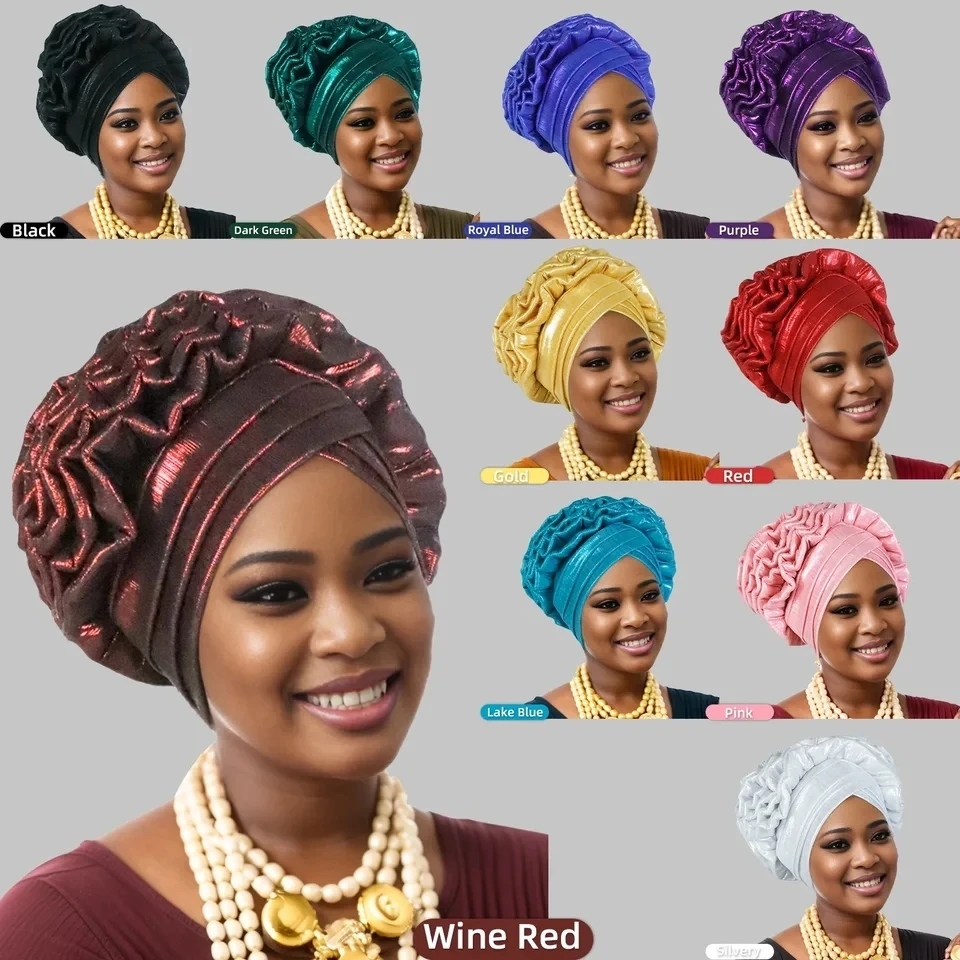 African Wedding Party Headtie for Women Autumn Spring Summer African Solid Color Casual Caps African Headtie Caps
African Wedding Party Headtie for Women Autumn Spring Summer African Solid Color Casual Caps African Headtie Caps