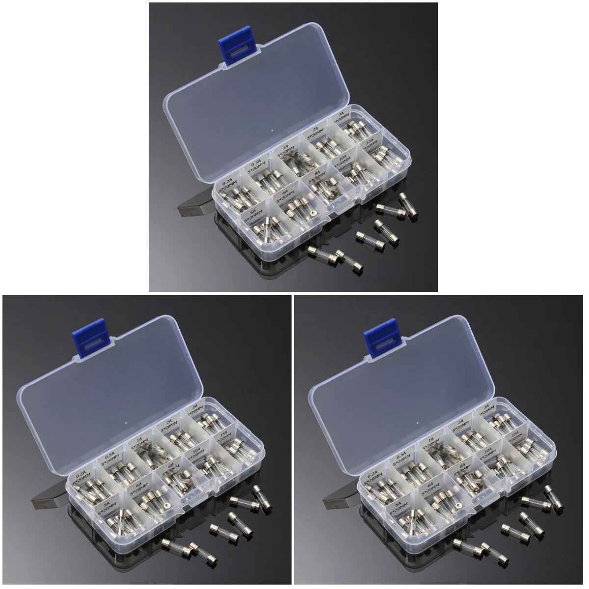 300 pcs 5x20mm Fast-blow Glass Quick Blow Car Glass Tube Assorted Kit Amp 02A 05A 1A 2A 3A 5A 6A 8A 10A 15A
300 pcs 5x20mm Fast-blow Glass Quick Blow Car Glass Tube Assorted Kit Amp 02A 05A 1A 2A 3A 5A 6A 8A 10A 15A