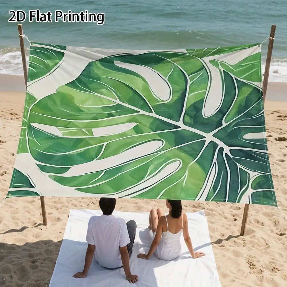 1pc 2D Flat Printed Tropical Leaf Sunshade Canopy, Sturdy Polyester, Effortless Setup & Storage, Securing Ropes Included, Fit For Year-Round Garden Use, Camping Kits, Perfect For Sunshade Enthusiasts
1pc 2D Flat Printed Tropical Leaf Sunshade Canopy, Sturdy Polyester, Effortless Setup & Storage, Securing Ropes Included, Fit For Year-Round Garden Use, Camping Kits, Perfect For Sunshade Enthusiasts