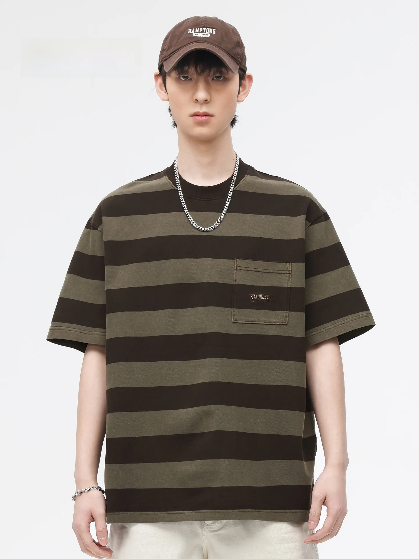 MMOPTOP American Retro Striped Short Sleeve T-Shirt Men's Loose Fit Pure Cotton Half Sleeve Summer New Style Breathable Sweat...
MMOPTOP American Retro Striped Short Sleeve T-Shirt Men's Loose Fit Pure Cotton Half Sleeve Summer New Style Breathable Sweat...