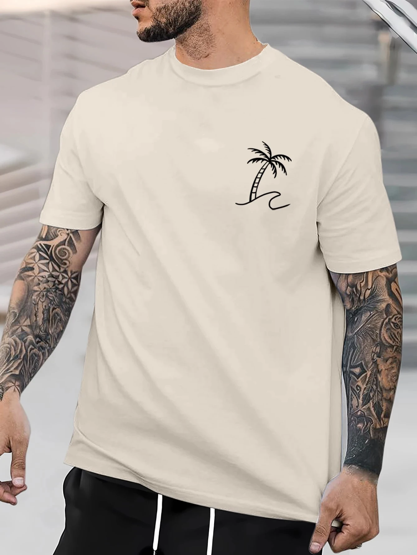 Men T-shirt Fits Round Neck Short Sleeve Graphic Tee Palm Tree Casual Simple Summer Comfort Breathable Harajuku
Men T-shirt Fits Round Neck Short Sleeve Graphic Tee Palm Tree Casual Simple Summer Comfort Breathable Harajuku