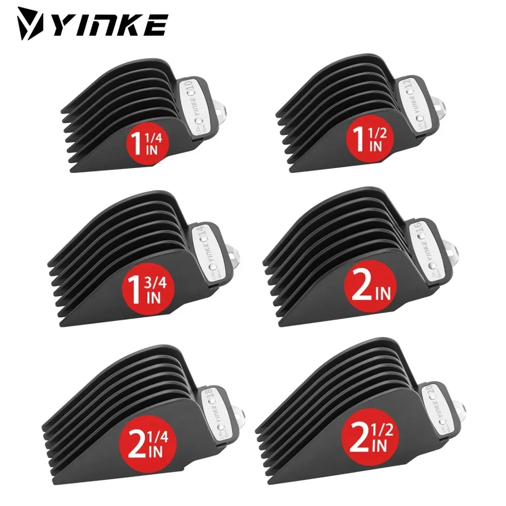 YINKE Clipper Guards for Wahl Hair Clippers Trimmers with Metal Clip Premium 6 Size Cutting Lengths Limit Guide Comb Attachments
YINKE Clipper Guards for Wahl Hair Clippers Trimmers with Metal Clip Premium 6 Size Cutting Lengths Limit Guide Comb Attachments