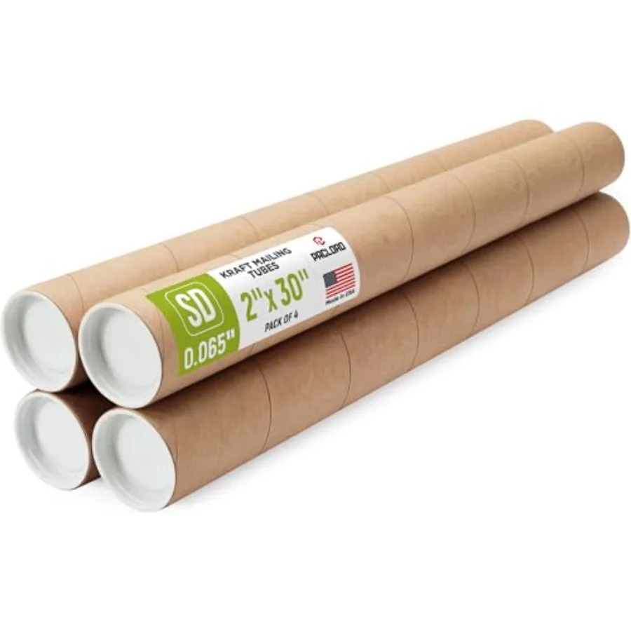 2" x 30" Reinforced Kraft Paper Mailing Tube, Tubes with Caps Secure USPS Approved Cardboard Poster Mailer for Shipping and Sto
2" x 30" Reinforced Kraft Paper Mailing Tube, Tubes with Caps Secure USPS Approved Cardboard Poster Mailer for Shipping and Sto