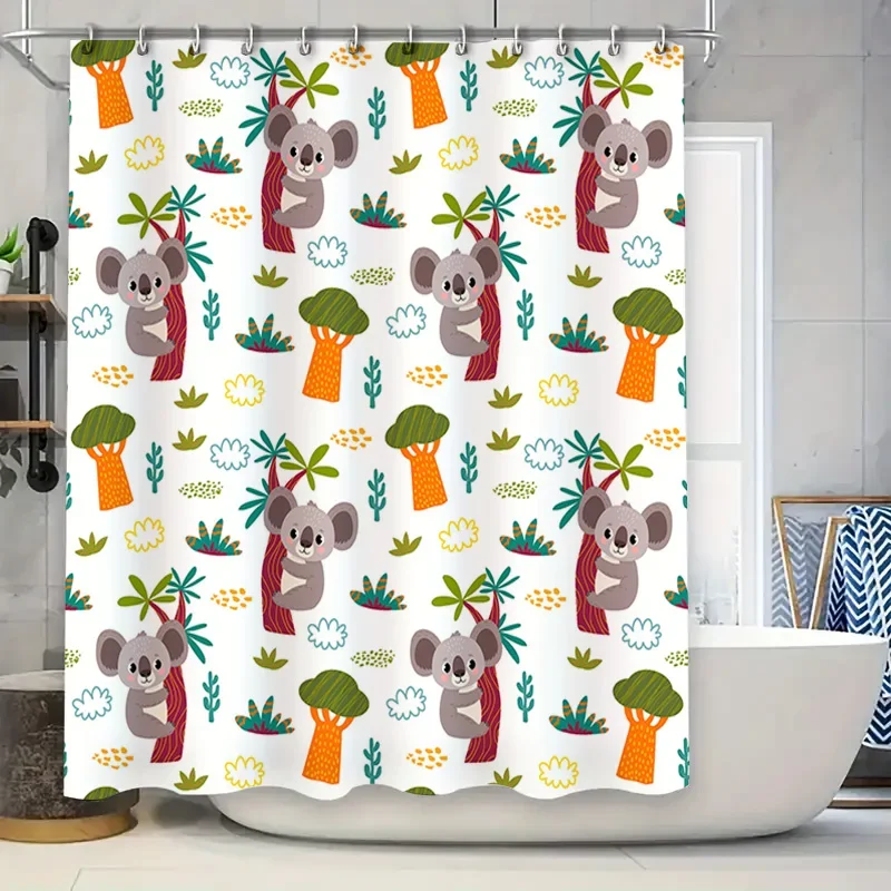 Креативная занавеска для душа с принтом дерева коалы для домашнего декора, украшения для ванной комнаты, белая водонепроницаемая ткань 180x259 см (6 футов x 8 футов)
Креативная занавеска для душа с принтом дерева коалы для домашнего декора, украшения для ванной комнаты, белая водонепроницаемая ткань 180x259 см (6 футов x 8 футов)