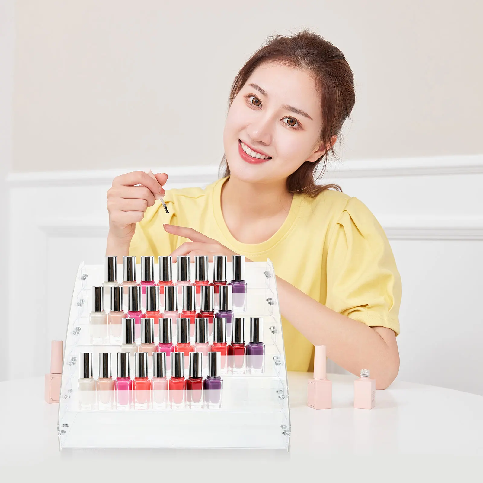 6PCS Acrylic Display Rack 6 Layer Storage Shelf for Lipstick Nail Polish Keys Phone Desktop ganizer Clear Office
6PCS Acrylic Display Rack 6 Layer Storage Shelf for Lipstick Nail Polish Keys Phone Desktop ganizer Clear Office