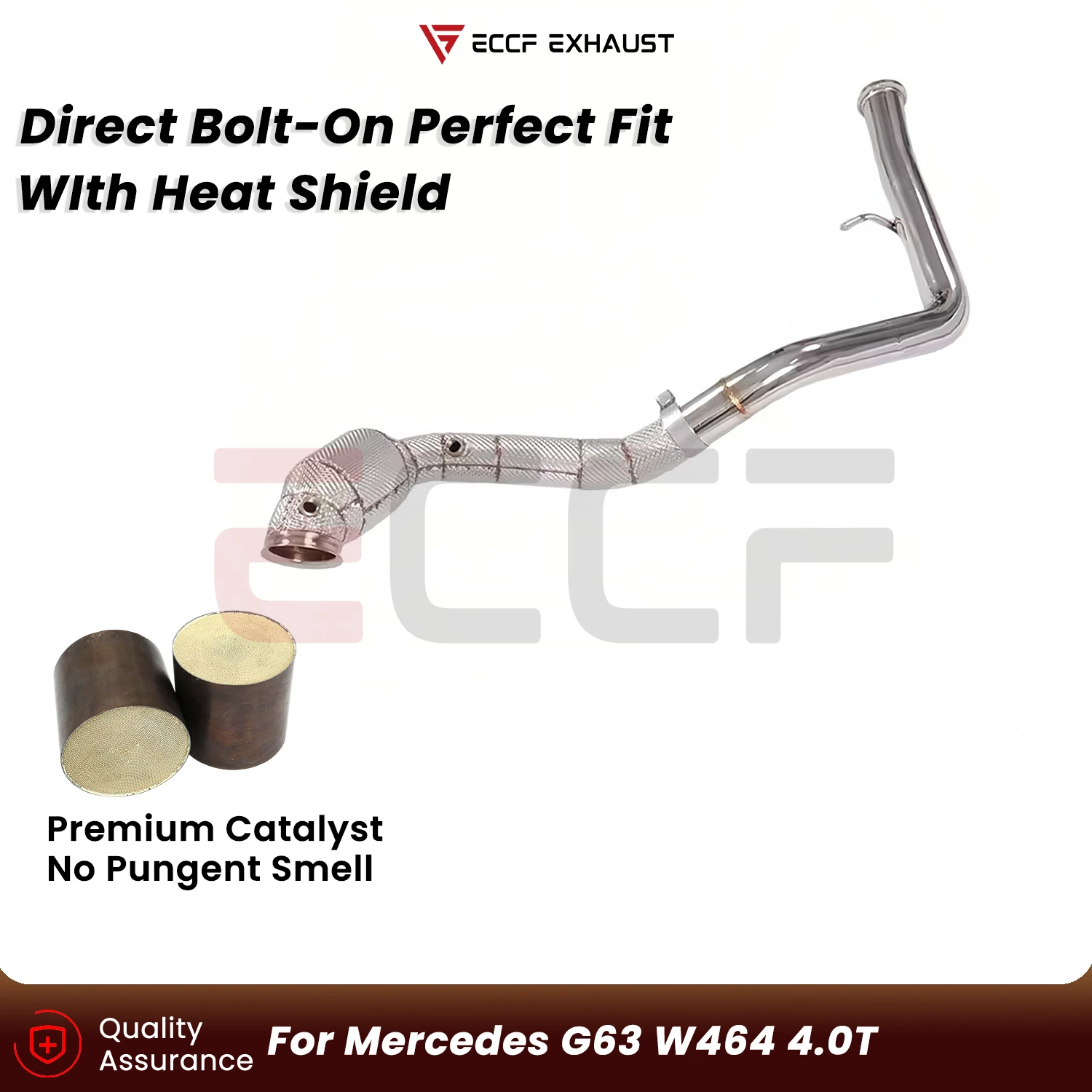 Sporty Downpipe with Heat Insulation For Mercedes G63 W464 4.0T Aggressive Exhaust Sound Plug and Play Upgrade Performance
Sporty Downpipe with Heat Insulation For Mercedes G63 W464 4.0T Aggressive Exhaust Sound Plug and Play Upgrade Performance