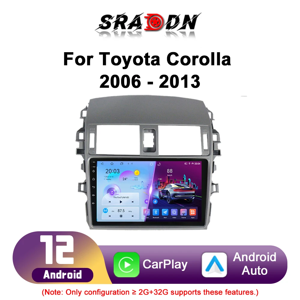 For Toyota Corolla E140 E150 2006-2013 Car Radio Android Automotive Multimedia Player Navigation GPS Auto Stereo Carplay Screen
For Toyota Corolla E140 E150 2006-2013 Car Radio Android Automotive Multimedia Player Navigation GPS Auto Stereo Carplay Screen