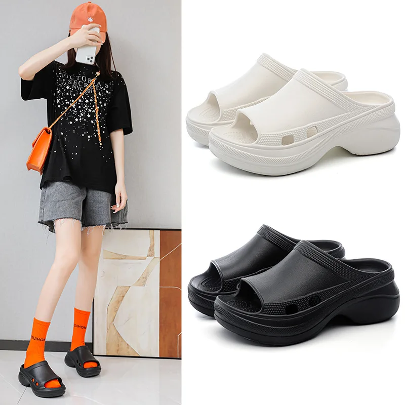 Home Thick Bottom Women Slippers Platform Chunky Heel Living Room Bathroom Slides Non Slip Trend Designer Shoes Ladies Female
Home Thick Bottom Women Slippers Platform Chunky Heel Living Room Bathroom Slides Non Slip Trend Designer Shoes Ladies Female