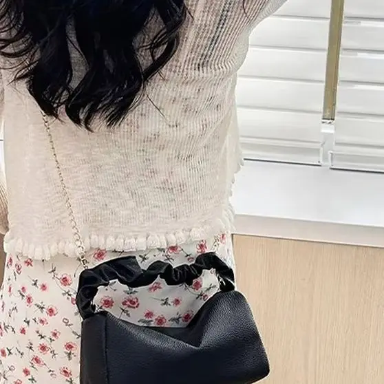 Милая плиссированная сумка-подушка, модная сумка через плечо из искусственной кожи с цепочкой, женская сумка, сумка на плечо
Милая плиссированная сумка-подушка, модная сумка через плечо из искусственной кожи с цепочкой, женская сумка, сумка на плечо