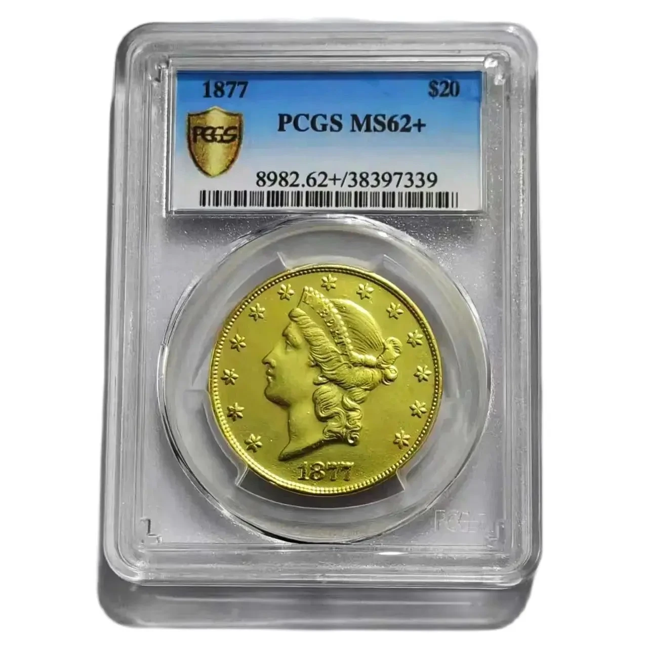 1877 American Coin $20 - 24k позолоченные вольфрамовые сертифицированные PCGS NGC MS61/MS62-высококачественные герметичные-немагнитные
1877 American Coin $20 - 24k позолоченные вольфрамовые сертифицированные PCGS NGC MS61/MS62-высококачественные герметичные-немагнитные
