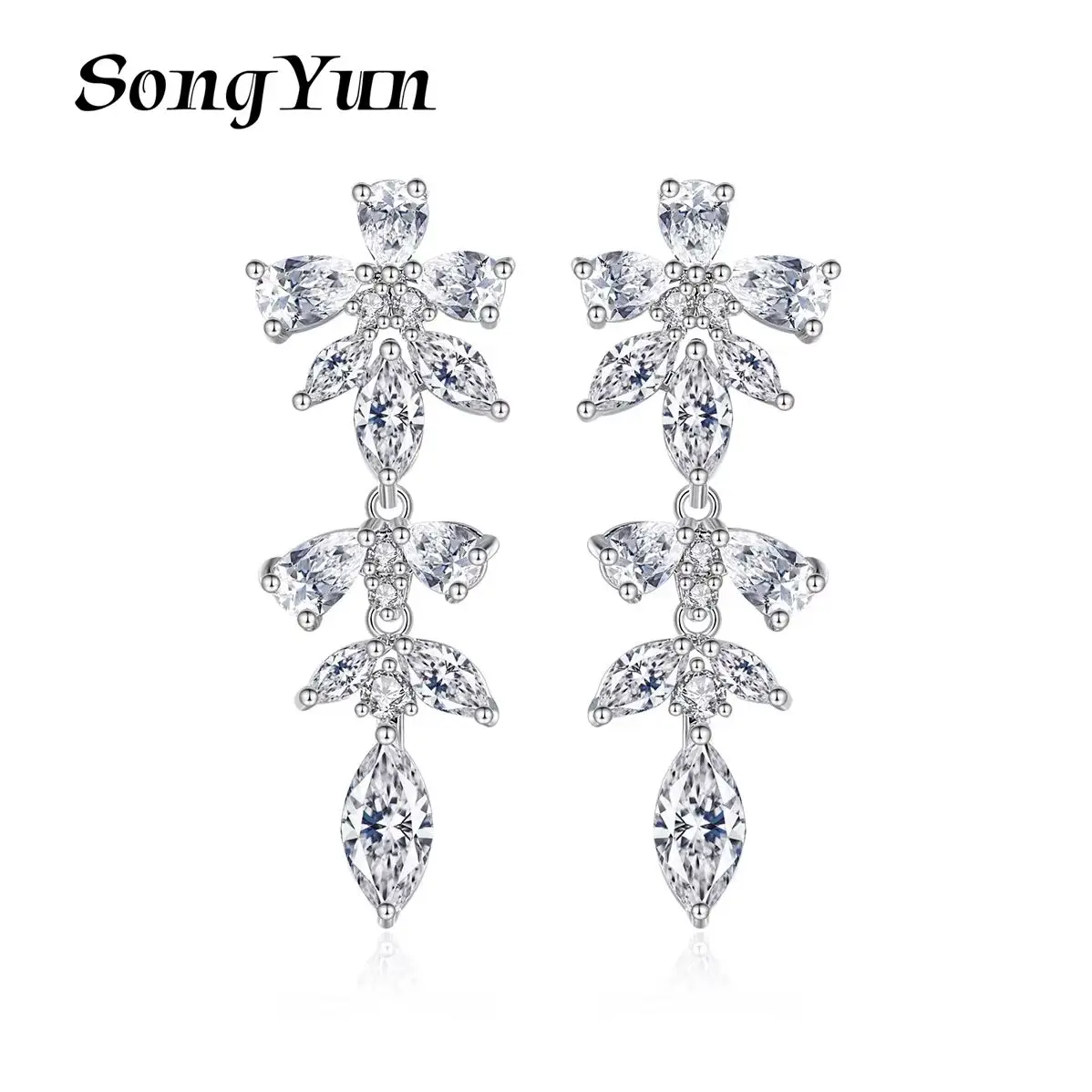 SYYG Jewelry MHT Quality Brass Stud Earrings Dangle CZ 7A Zircon Classic Her Gift Women Earring Jewelry
SYYG Jewelry MHT Quality Brass Stud Earrings Dangle CZ 7A Zircon Classic Her Gift Women Earring Jewelry