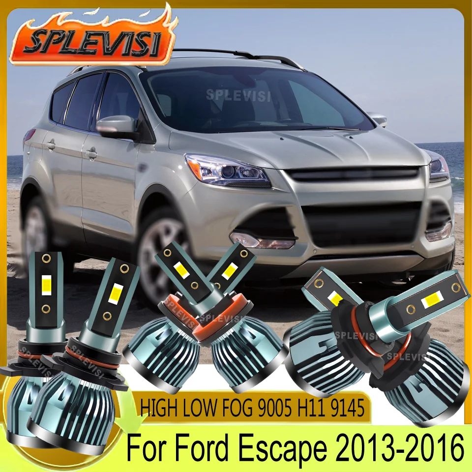 Dustproof Tool-Less Setup Safe Journeys Headlight high low beam foglight 9005 H11 9145 LED For Ford Escape 2013 2014 2015 2016
Dustproof Tool-Less Setup Safe Journeys Headlight high low beam foglight 9005 H11 9145 LED For Ford Escape 2013 2014 2015 2016