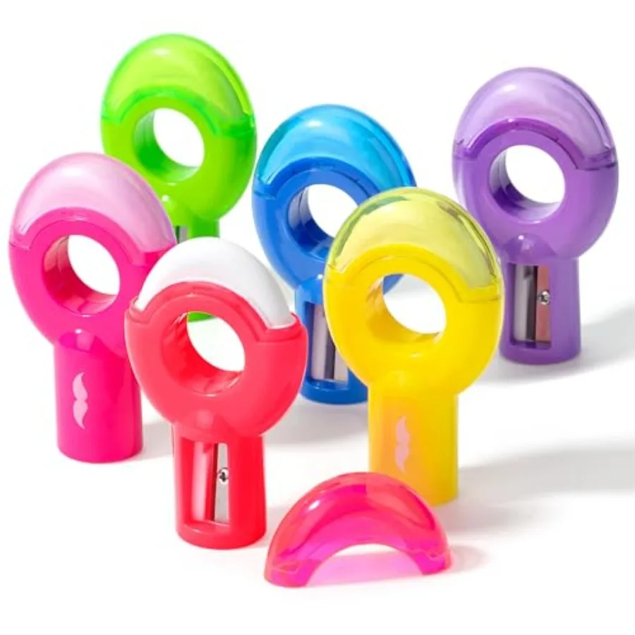 - Manual Pencil Sharpener and Eraser, 6 Pack, 2-in-1 Manual Sharpeners, Multicolored Sharpener with Eraser Fun Stationery Back
- Manual Pencil Sharpener and Eraser, 6 Pack, 2-in-1 Manual Sharpeners, Multicolored Sharpener with Eraser Fun Stationery Back