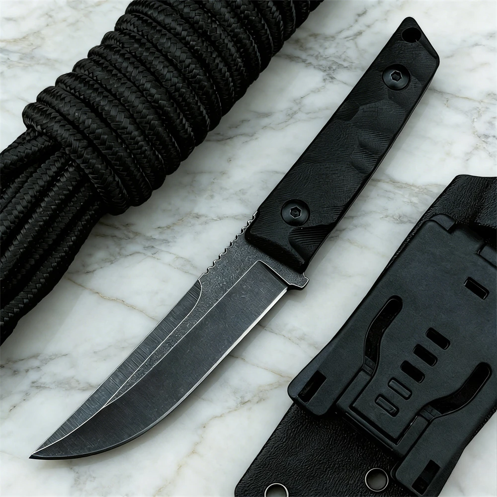 Fixed Blade Knife 8Cr13MoV Stainless Steel Blade with G10 Handle EDC Outdoor Utility Tool for Hunting Survival
Fixed Blade Knife 8Cr13MoV Stainless Steel Blade with G10 Handle EDC Outdoor Utility Tool for Hunting Survival