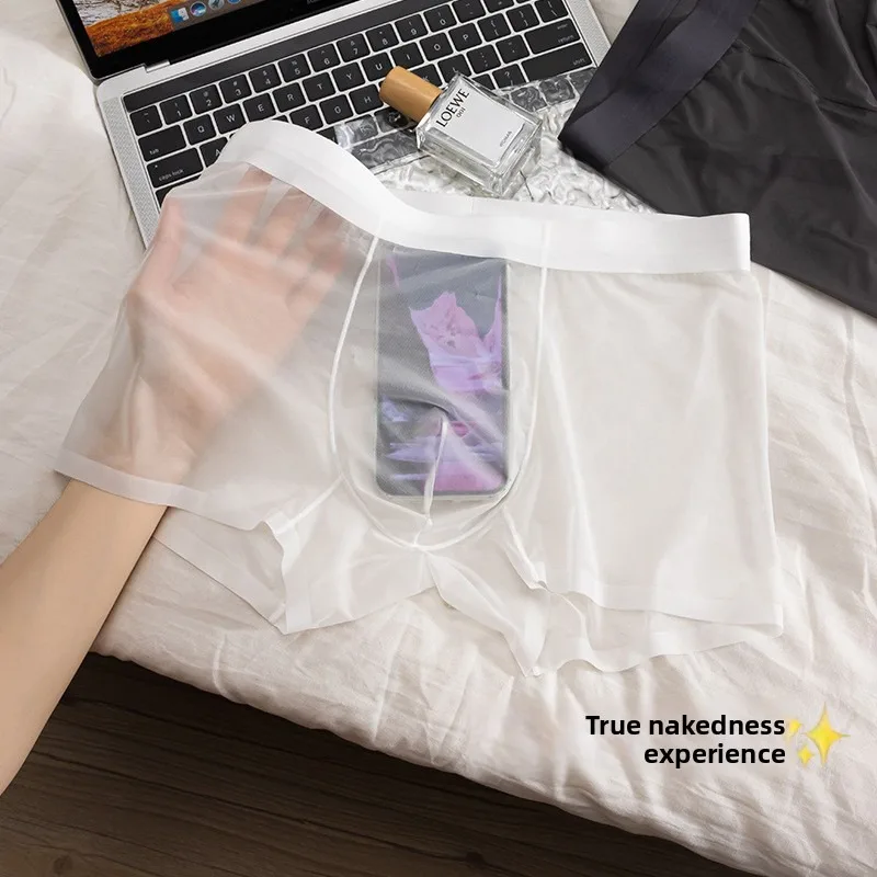 3PCS Ultra-thin Ice Silk Mask Men's Underwear Seamless One-piece Transparent Nude Boxers
3PCS Ultra-thin Ice Silk Mask Men's Underwear Seamless One-piece Transparent Nude Boxers