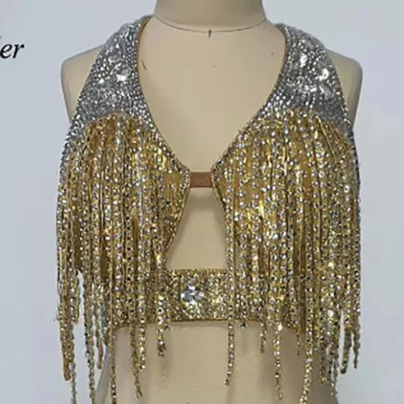 Latin Dance Competition Women's High-end Custom Golden Split Dress Samba Art Performance Rhinestone Dress
Latin Dance Competition Women's High-end Custom Golden Split Dress Samba Art Performance Rhinestone Dress