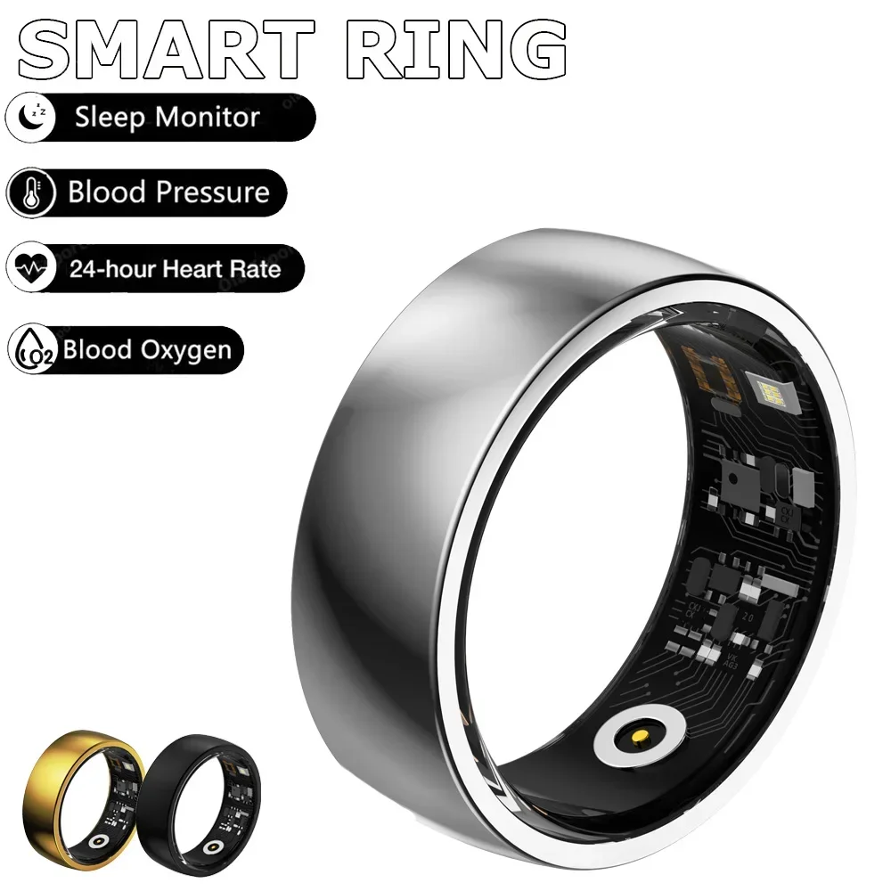New IP68 Waterproof Smart Ring for Men Women, Health Sleep Monitoring Fitness Tracking Sports Multifunct Ring For IOS Android
New IP68 Waterproof Smart Ring for Men Women, Health Sleep Monitoring Fitness Tracking Sports Multifunct Ring For IOS Android