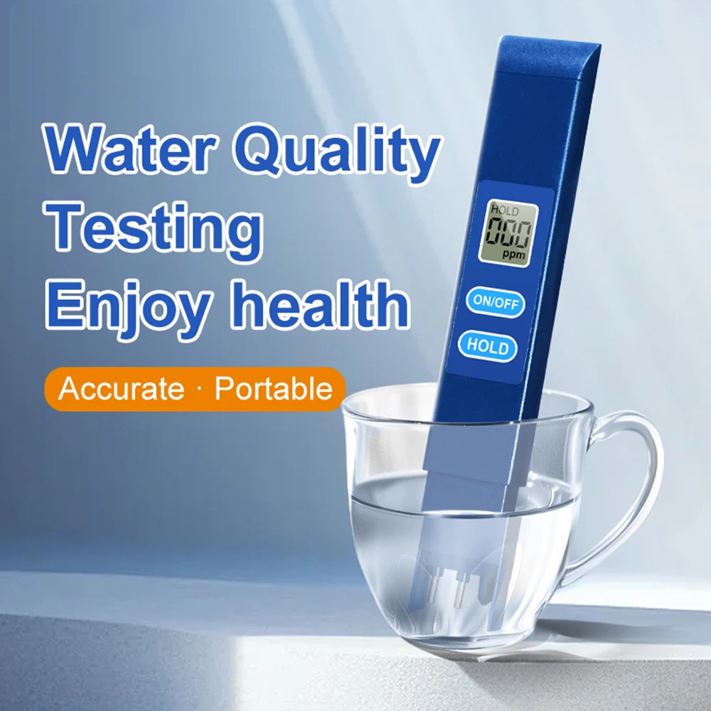 TDS Meter Digital Water Quality Tester 0-9990PPM LCD Display Water Quality Testing Pen Alloy Electrode Probe
TDS Meter Digital Water Quality Tester 0-9990PPM LCD Display Water Quality Testing Pen Alloy Electrode Probe