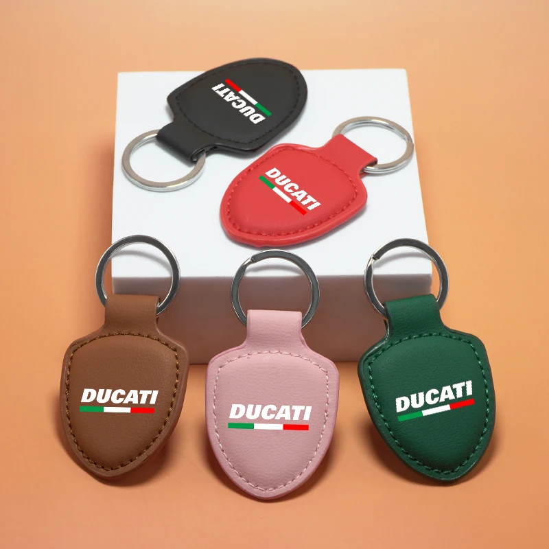 Leather Car Keychain Promotional Gift with Logo Accessories for Ducati 950 Monster Panigale Diavel Superleggera V4 V2 Scrambler
Leather Car Keychain Promotional Gift with Logo Accessories for Ducati 950 Monster Panigale Diavel Superleggera V4 V2 Scrambler
