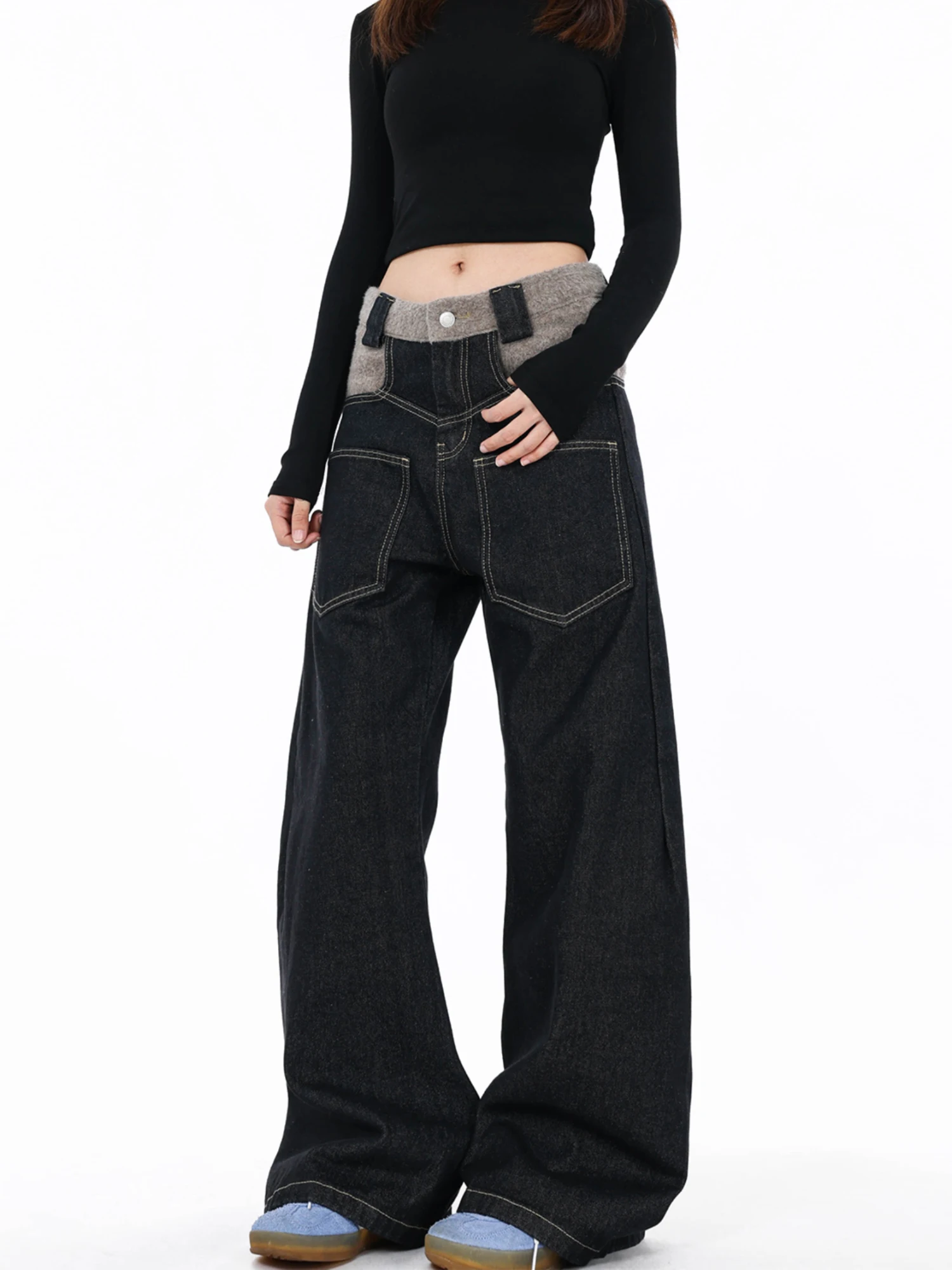 Бесплатная Соната, американский дизайн, Sense, сращивание дуги, противоэтажные джинсы с ножом, свободные брюки для мужчин и женщин, повседневные широкие джинсы
Бесплатная Соната, американский дизайн, Sense, сращивание дуги, противоэтажные джинсы с ножом, свободные брюки для мужчин и женщин, повседневные широкие джинсы