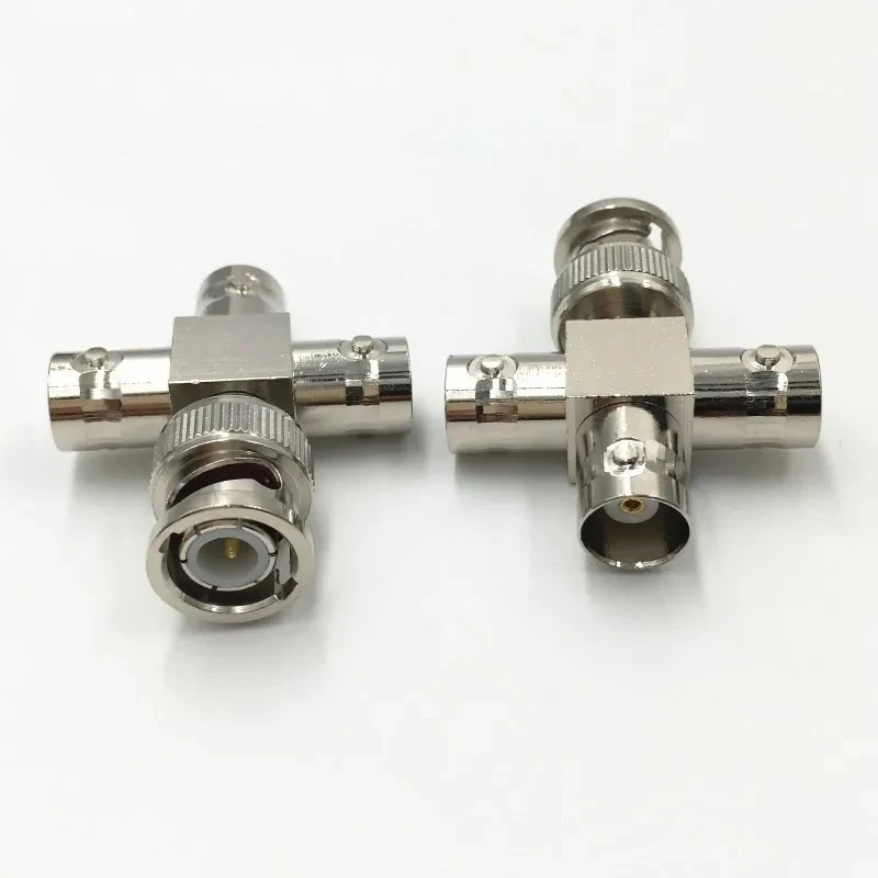 10Pcs Brass Q9 BNC Splitter Plug BNC 1 Male to 3 Female Jack T Type 4 Way RF Coaxial Connector Silver plated
10Pcs Brass Q9 BNC Splitter Plug BNC 1 Male to 3 Female Jack T Type 4 Way RF Coaxial Connector Silver plated