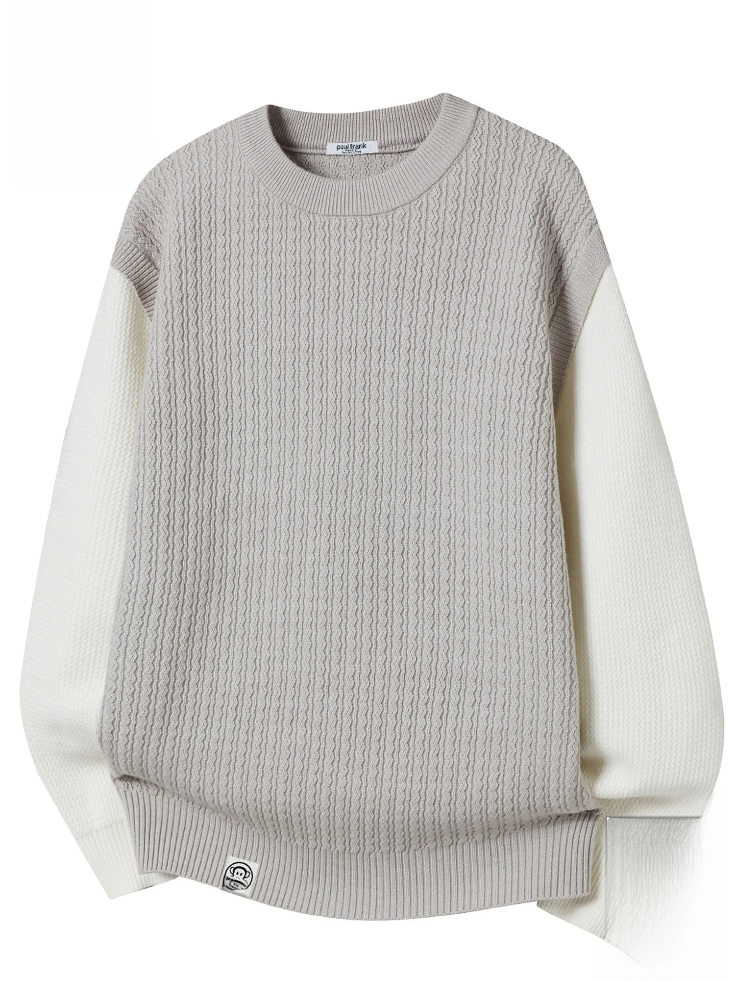 Мужской повседневный теплый осенний свитер Paul Frank с круглым вырезом и цветными вставками, из смесового полиэстера и нейлона
Мужской повседневный теплый осенний свитер Paul Frank с круглым вырезом и цветными вставками, из смесового полиэстера и нейлона