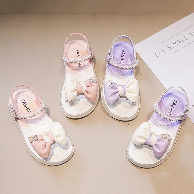 Girl Summer Sandals Sweet Bowknot Children's Sandals Open-toe Versatile Princess Wedding Party Kids Causal Dress Shoes Hook Loop
Girl Summer Sandals Sweet Bowknot Children's Sandals Open-toe Versatile Princess Wedding Party Kids Causal Dress Shoes Hook Loop