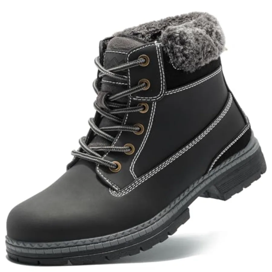 COTTIMO Womens Hiking Snow Winter Boots- Ladies Casual Outdoor Lightweight Ankle Boots Work Backpacking Lace up Fur Lined Walki
COTTIMO Womens Hiking Snow Winter Boots- Ladies Casual Outdoor Lightweight Ankle Boots Work Backpacking Lace up Fur Lined Walki