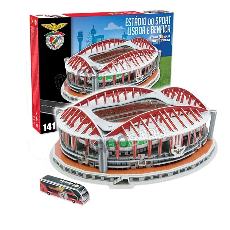 84Pcs/set Portugal Benfica Stadium Model Funny Toy RU Competition Football Game Stadiums Building Kids Child Gift Original Box
84Pcs/set Portugal Benfica Stadium Model Funny Toy RU Competition Football Game Stadiums Building Kids Child Gift Original Box