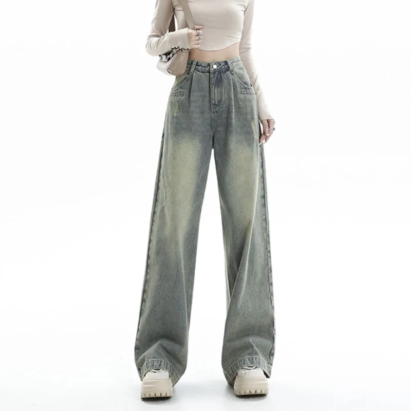 Harajuku Y2K Jeans Women Streetwear Vintage Wide Leg Pants Loose High Street Pantalones Korean Fashion Baggy Pant Trousers
Harajuku Y2K Jeans Women Streetwear Vintage Wide Leg Pants Loose High Street Pantalones Korean Fashion Baggy Pant Trousers