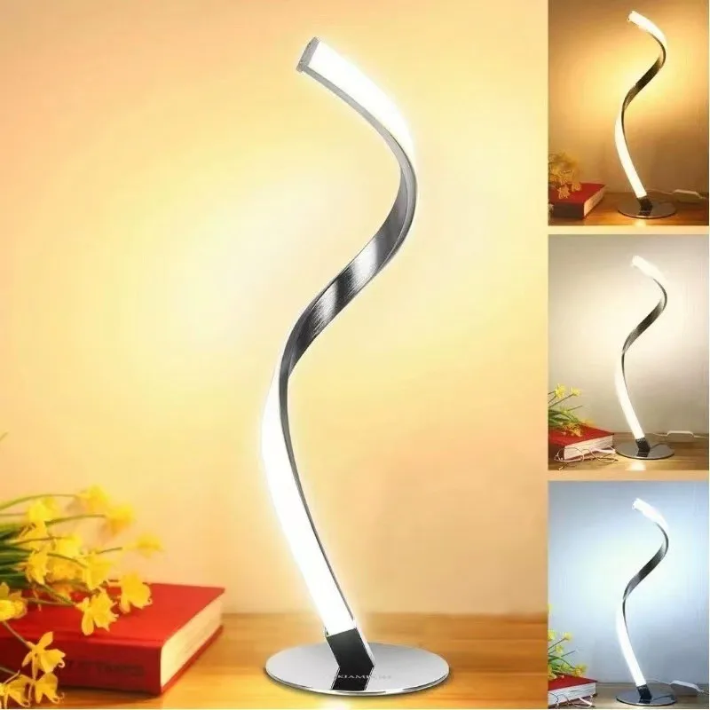 Ins Style Light Luxury Modern Minimalist Spiral Table Lamp Living Room Bedroom Table Lamp, High-end Atmosphere Small Night Light
Ins Style Light Luxury Modern Minimalist Spiral Table Lamp Living Room Bedroom Table Lamp, High-end Atmosphere Small Night Light