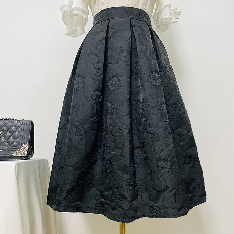 pleated skirt 2024 spring/summer long puffy black large A-line skirt vintage clothes
pleated skirt 2024 spring/summer long puffy black large A-line skirt vintage clothes