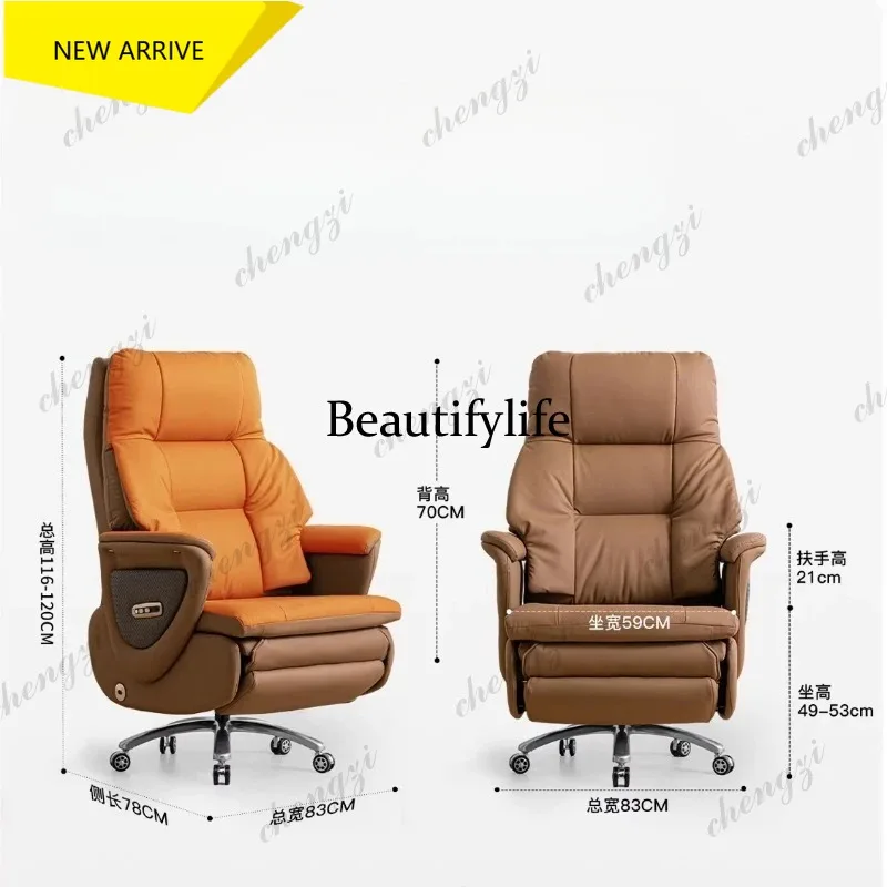 M178 Luxury Massage Executive Chair with Genuine Leather - Ergonomic Office Desk Chair for Prolonged Sitting Comfort Furniture
M178 Luxury Massage Executive Chair with Genuine Leather - Ergonomic Office Desk Chair for Prolonged Sitting Comfort Furniture