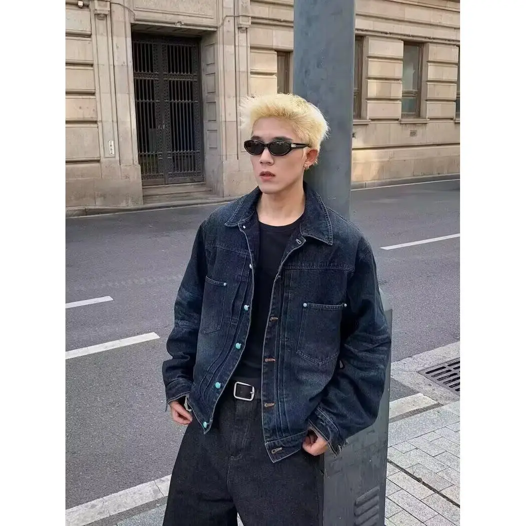 Мужская свободная куртка на весну-осень в стиле хип-хоп, модная верхняя одежда в стиле Харадзюку, из полиэстера, с длинным рукавом, приталенная, на молнии
Мужская свободная куртка на весну-осень в стиле хип-хоп, модная верхняя одежда в стиле Харадзюку, из полиэстера, с длинным рукавом, приталенная, на молнии