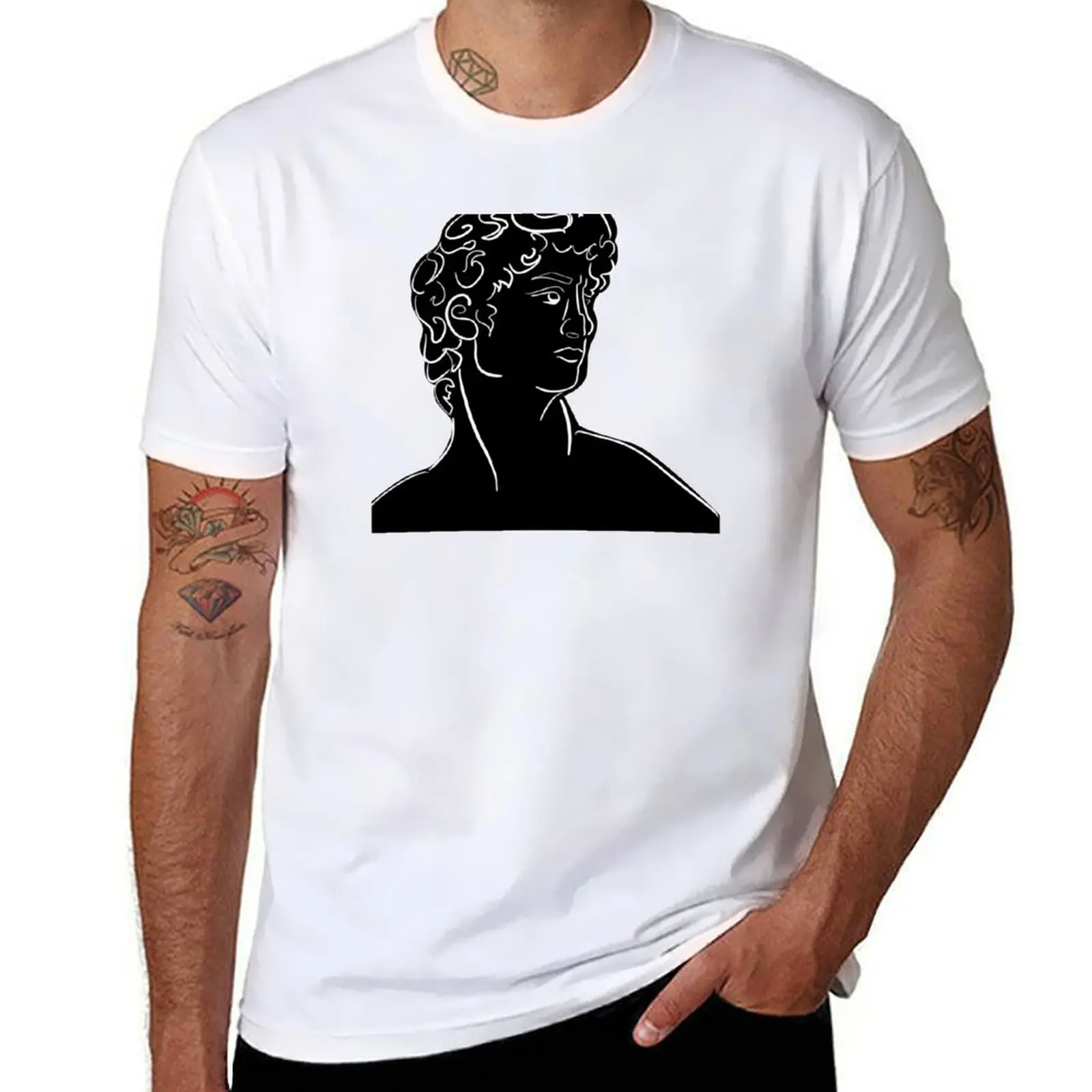 Bust of David - Black T-Shirt man t shirt cotton high quality t shirt man cotton T-Shirt
Bust of David - Black T-Shirt man t shirt cotton high quality t shirt man cotton T-Shirt